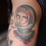 cosmonaut tattoo 01.02.2020 №033 -tattoo astronaut- tattoovalue.net