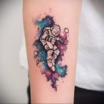 cosmonaut tattoo 01.02.2020 №071 -tattoo astronaut- tattoovalue.net