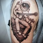 cosmonaut tattoo 01.02.2020 №091 -tattoo astronaut- tattoovalue.net
