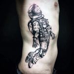 cosmonaut tattoo 01.02.2020 №117 -tattoo astronaut- tattoovalue.net