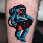cosmonaut tattoo 01.02.2020 №132 -tattoo astronaut- tattoovalue.net