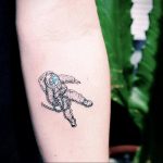 cosmonaut tattoo 01.02.2020 №146 -tattoo astronaut- tattoovalue.net