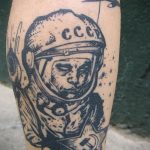 cosmonaut tattoo 01.02.2020 №151 -tattoo astronaut- tattoovalue.net