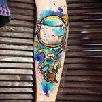 cosmonaut tattoo 01.02.2020 №153 -tattoo astronaut- tattoovalue.net
