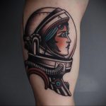 cosmonaut tattoo 01.02.2020 №159 -tattoo astronaut- tattoovalue.net