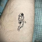 cosmonaut tattoo in space 01.02.2020 №007 -tattoo astronaut- tattoovalue.net