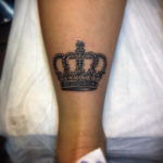 crown tattoo on leg 08.12.2019 №010 -tattoo crown- tattoovalue.net