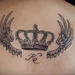 crown tattoo on the back 08.12.2019 №012 -tattoo crown- tattoovalue.net