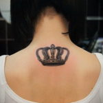 crown tattoo on the neck 08.12.2019 №017 -tattoo crown- tattoovalue.net