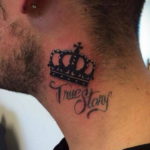 crown tattoo on the neck 08.12.2019 №004 -tattoo crown- tattoovalue.net