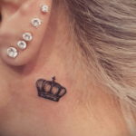 crown tattoo on the neck 08.12.2019 №007 -tattoo crown- tattoovalue.net