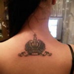 crown tattoo on the neck 08.12.2019 №011 -tattoo crown- tattoovalue.net