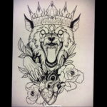 crown tattoo sketch 08.12.2019 №015 -tattoo crown- tattoovalue.net