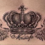 crown tattoo with wings 08.12.2019 №007 -tattoo crown- tattoovalue.net