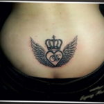 crown tattoo with wings 08.12.2019 №006 -tattoo crown- tattoovalue.net