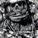 dead cosmonaut tattoo 01.02.2020 №007 -tattoo astronaut- tattoovalue.net