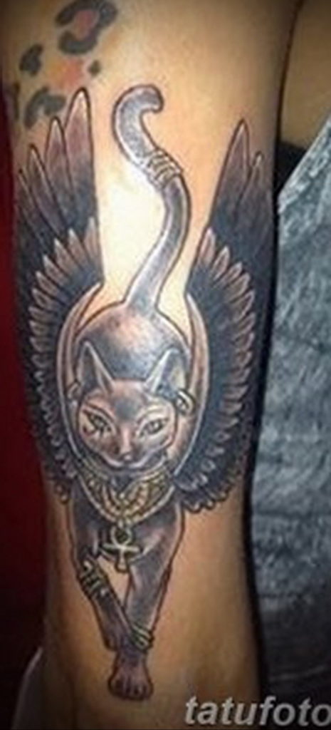 egyptian cat tattoo 03.12.2019 №010 -cat tattoo- tattoovalue.net