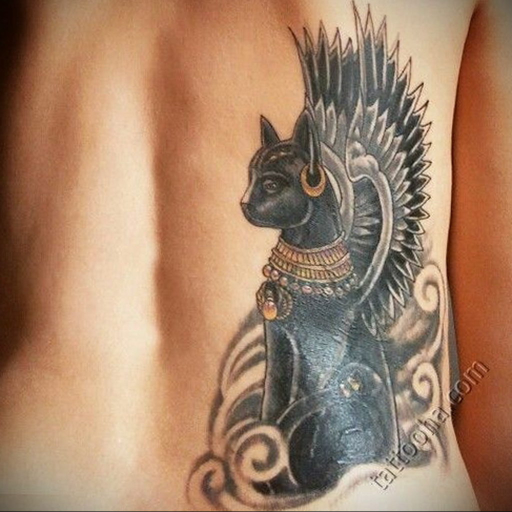 egyptian cat tattoo 03.12.2019 №021 -cat tattoo- tattoovalue.net