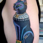 egyptian cat tattoo 03.12.2019 №054 -cat tattoo- tattoovalue.net
