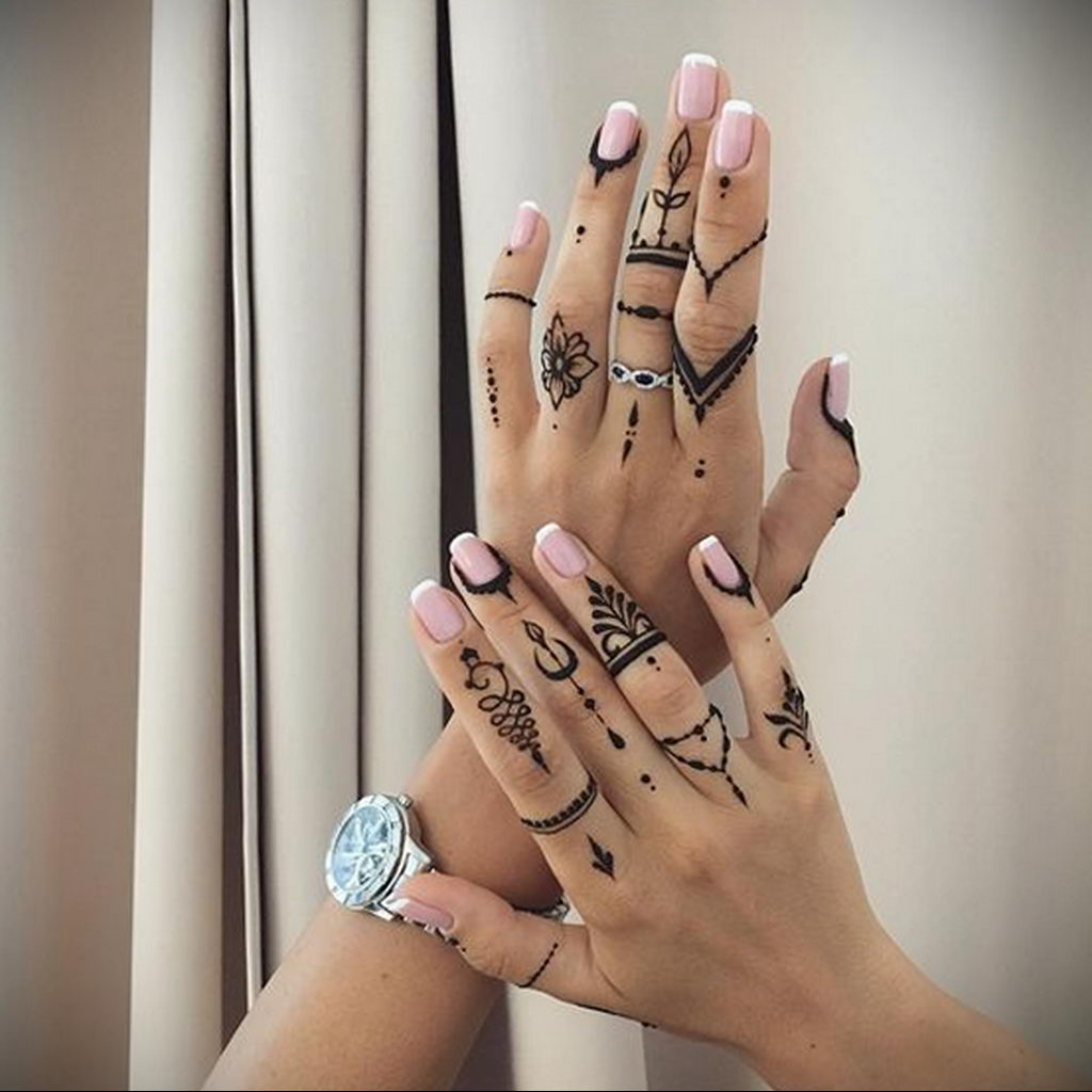 Dainty Finger Tattoo Set Girly Finger Tattoos  Knuckle  Etsy Singapore