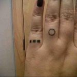 finger tattoo circle 07.01.2020 №008 -circle tattoo- tattoovalue.net