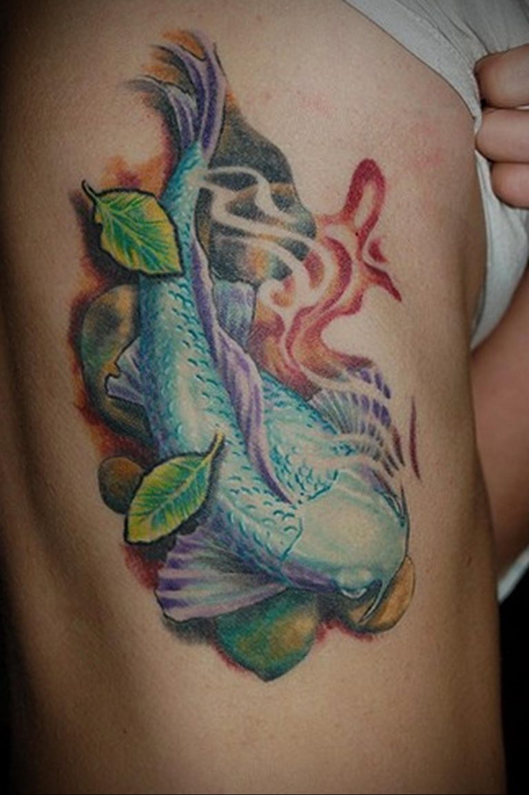 koi tattoo 06.01.2020 № 064 -tattoo fish- tattoovalue.net.