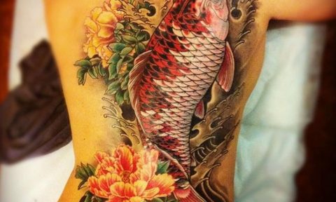 koi tattoo 06.01.2020 №010 -tattoo fish- tattoovalue.net