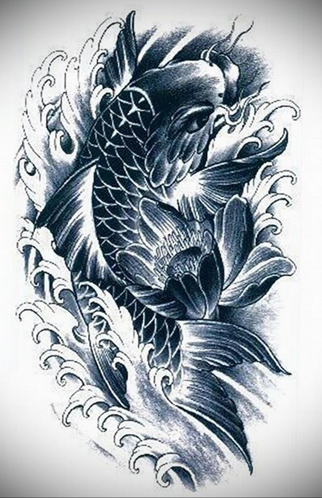 koi tattoo 06.01.2020 №018 -tattoo fish- tattoovalue.net