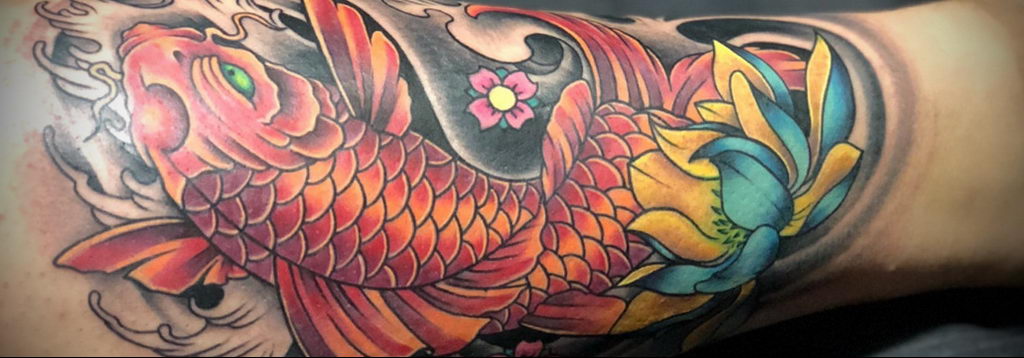 koi tattoo 06.01.2020 №036 -tattoo fish- tattoovalue.net