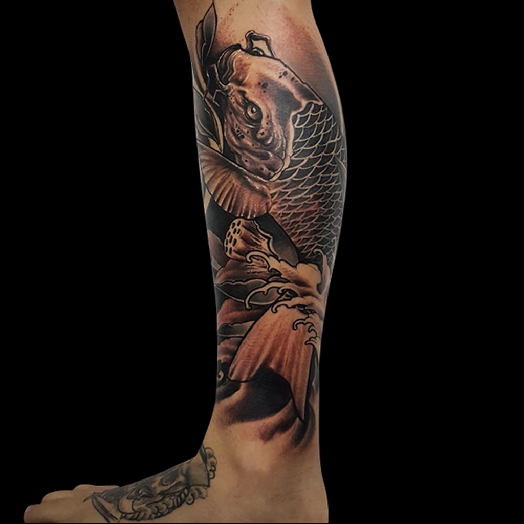 koi tattoo 06.01.2020 №044 -tattoo fish- tattoovalue.net