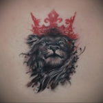 lion tattoo with crown 08.12.2019 №053 -tattoo crown- tattoovalue.net