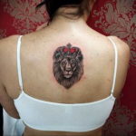 lion tattoo with crown 08.12.2019 №082 -tattoo crown- tattoovalue.net