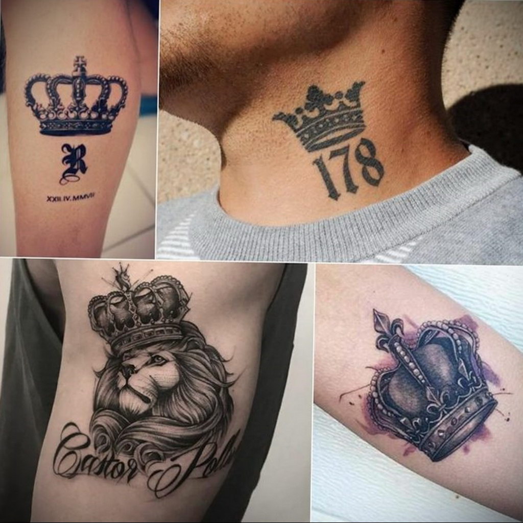 male crown tattoo 08.12.2019 №001 -tattoo crown- tattoovalue.net