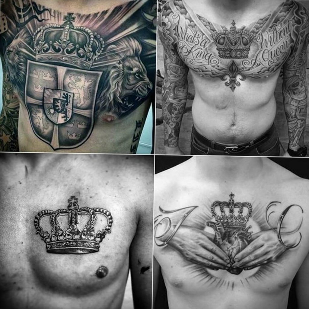 male crown tattoo 08.12.2019 №003 -tattoo crown- tattoovalue.net