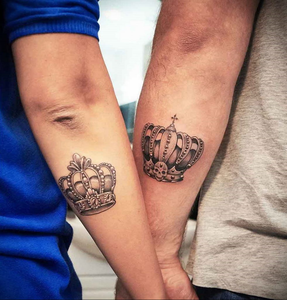 pair crown tattoo 08.12.2019 №013 -tattoo crown- tattoovalue.net