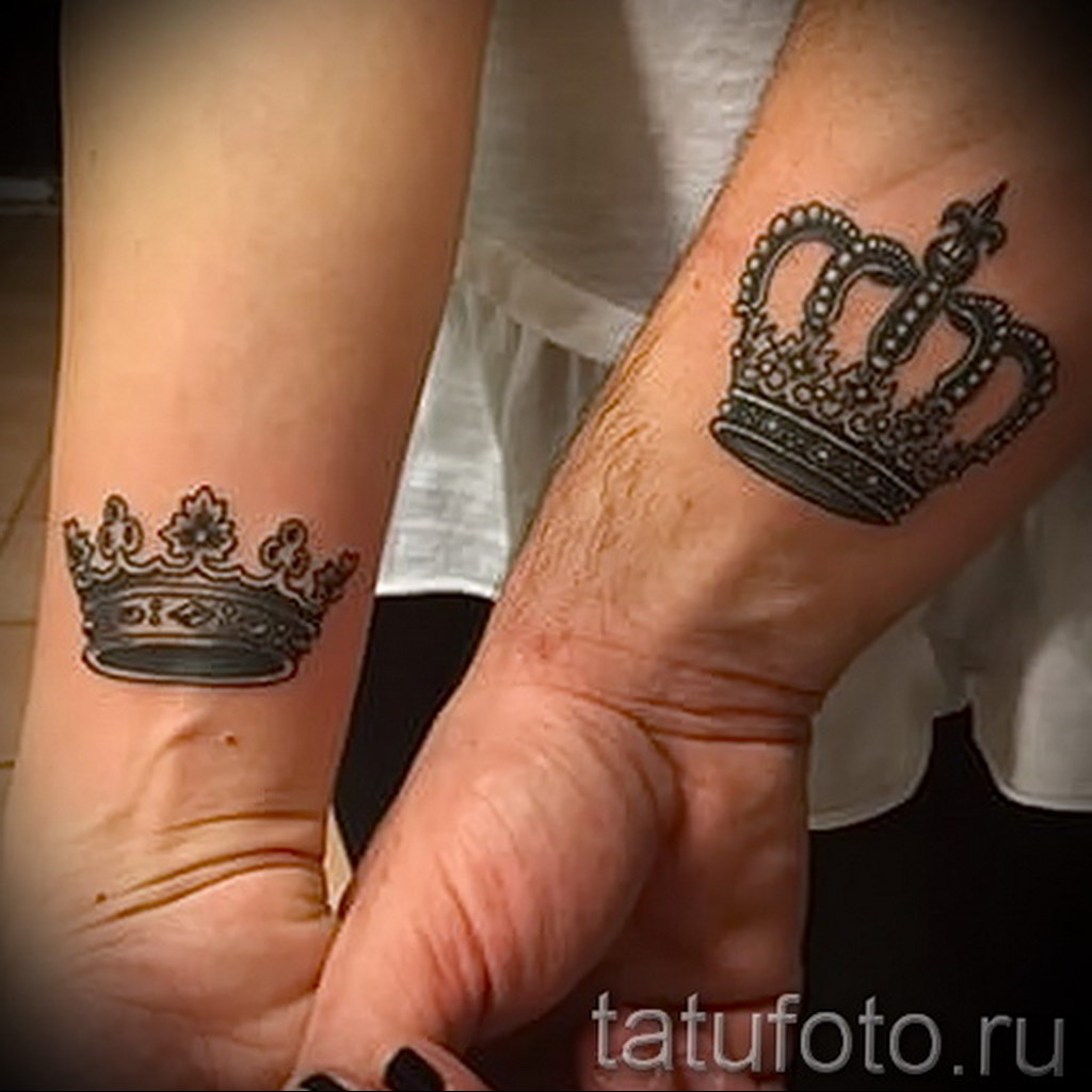 pair crown tattoo 08.12.2019 №015 -tattoo crown- tattoovalue.net