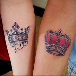 pair crown tattoo 08.12.2019 №026 -tattoo crown- tattoovalue.net