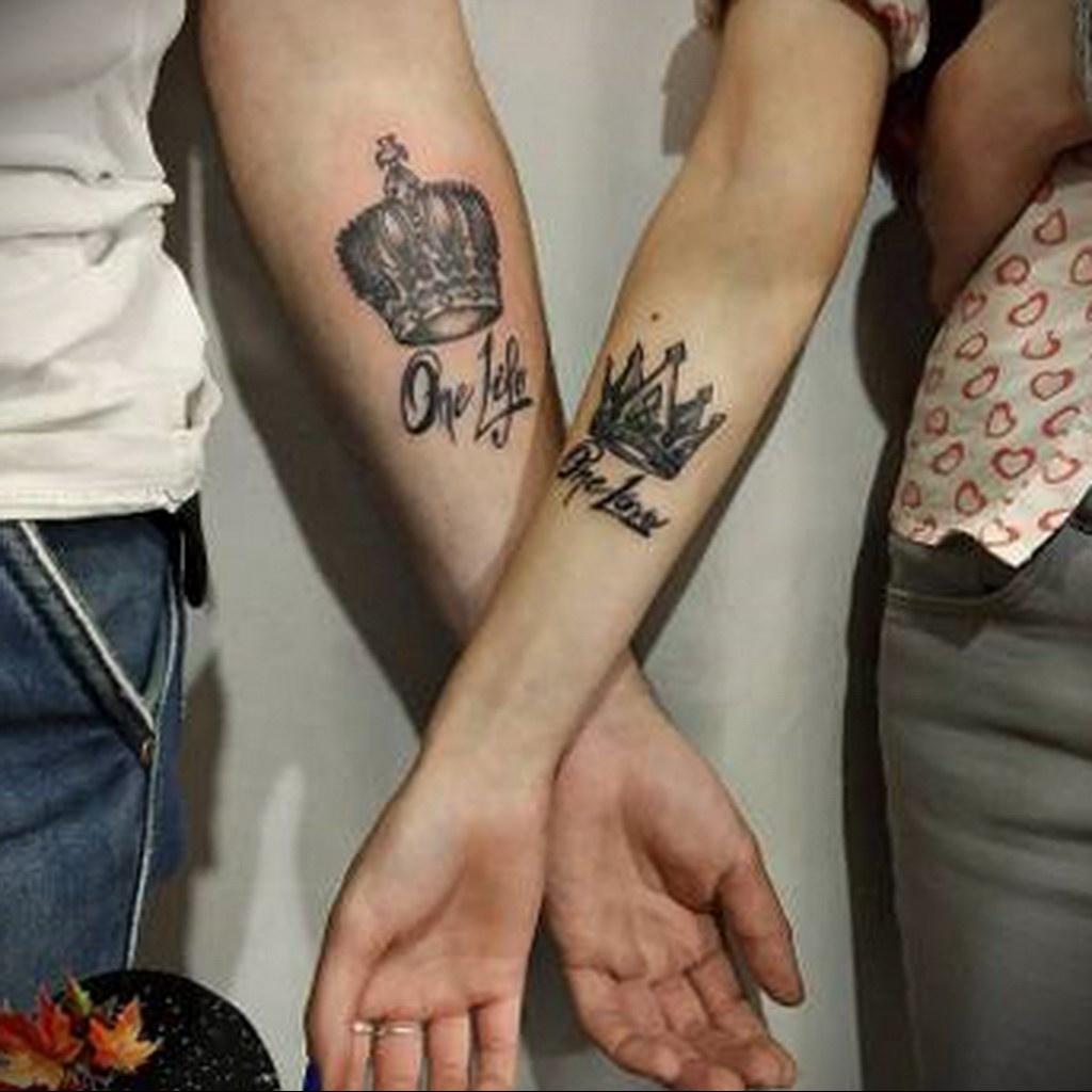 pair crown tattoo 08.12.2019 №032 -tattoo crown- tattoovalue.net