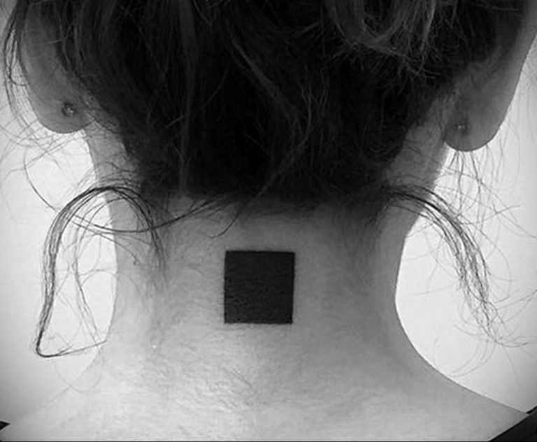 photo black square tattoo 13.12.2019 №009 -square tattoo- tattoovalue.net