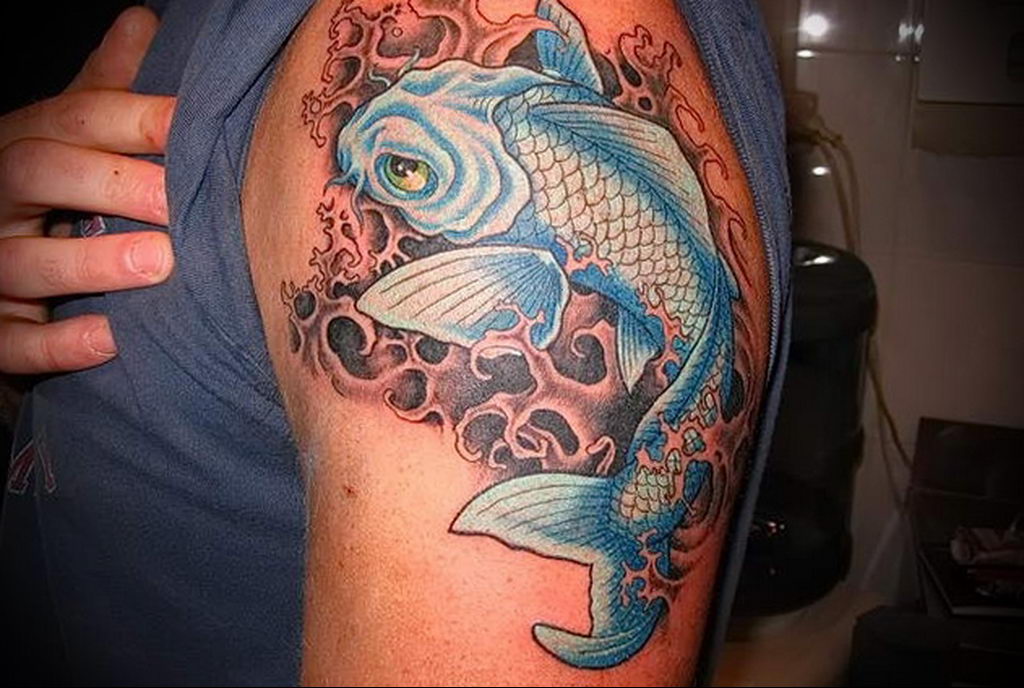 photo carp tattoo 06.01.2020 №024 -tattoo fish- tattoovalue.net