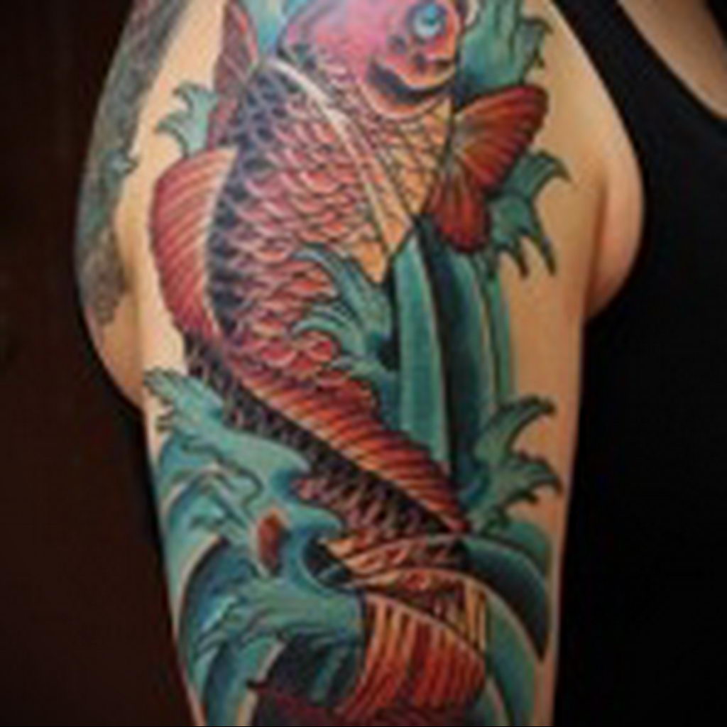 photo carp tattoo 06.01.2020 №039 -tattoo fish- tattoovalue.net