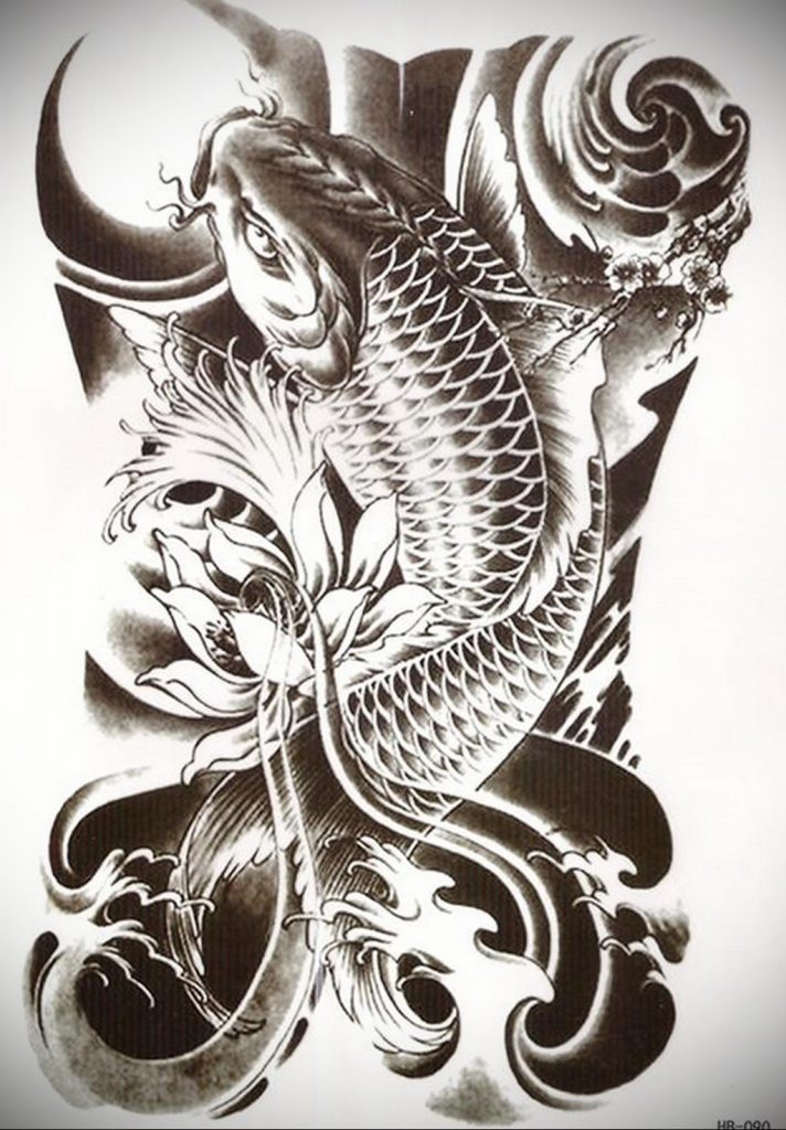 photo carp tattoo 06.01.2020 №057 -tattoo fish- tattoovalue.net