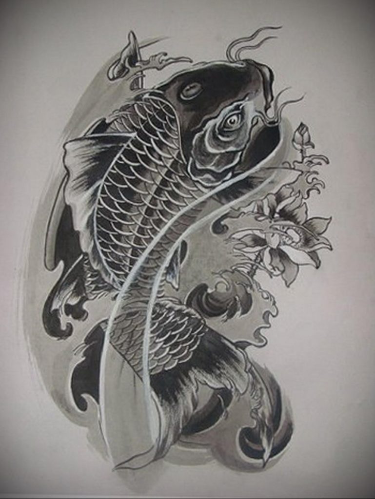 photo carp tattoo 06.01.2020 №076 -tattoo fish- tattoovalue.net