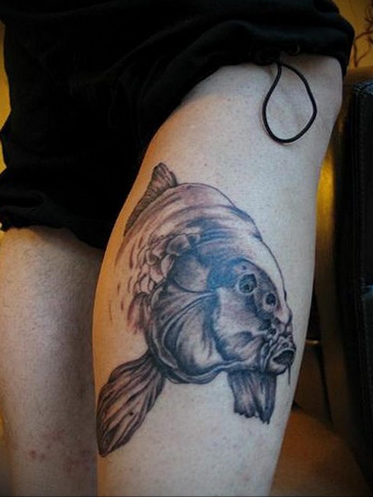 photo crucian tattoo 06.01.2020 №040 -tattoo fish- tattoovalue.net