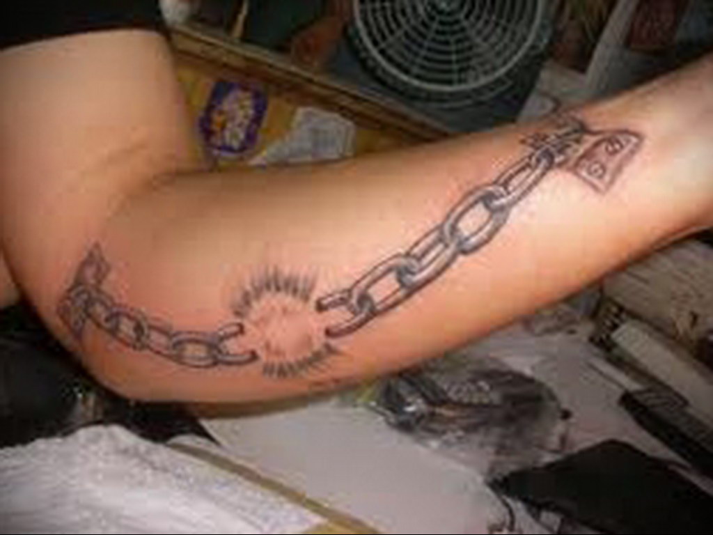 photo example arm shackles tattoo 07.10.2019 №028 -arm shackles tattoo- tattoovalue.net
