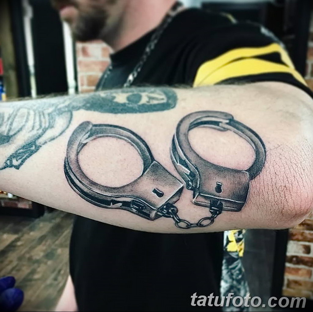 Tattoo uploaded by Tat Bar  Canadian clients handcuffs tattoo test drive  continued tatbarlasvegas  Tattoodo