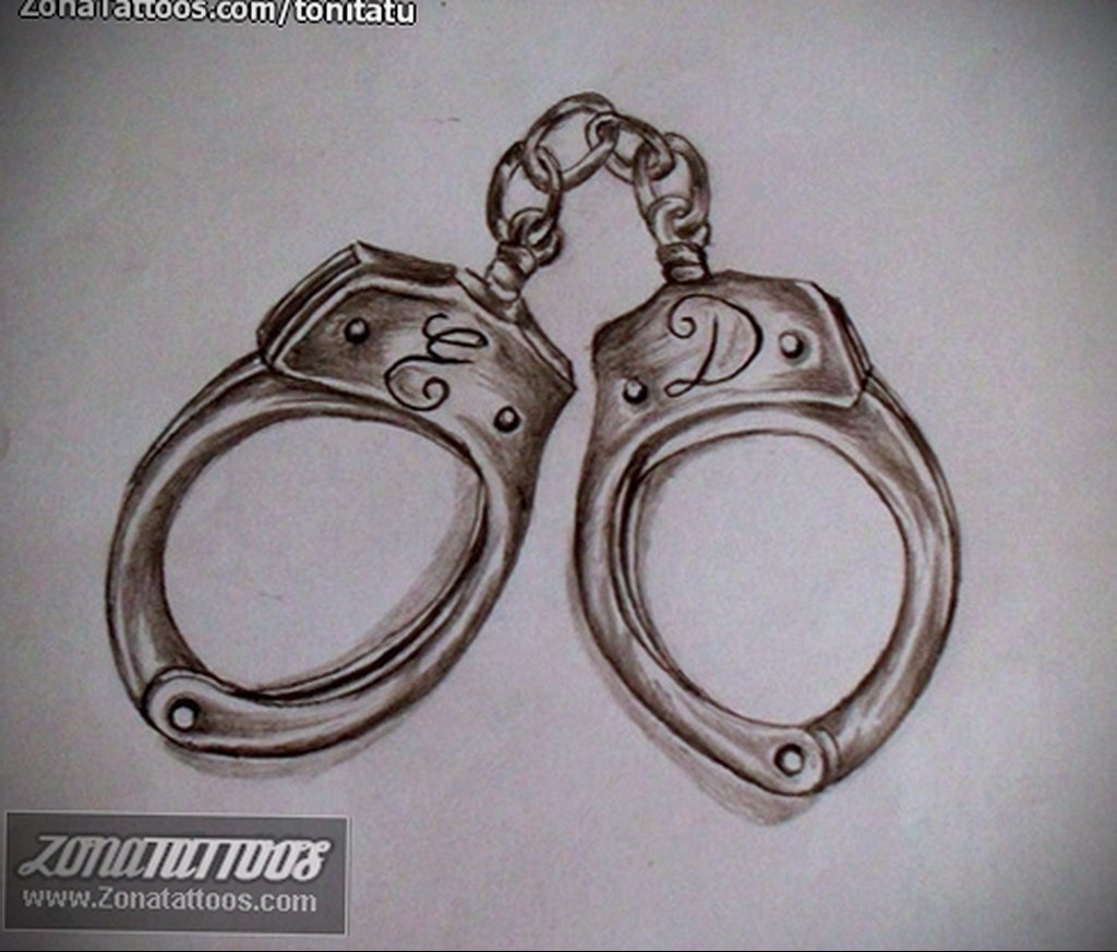 photo example handcuffs tattoo 07.10.2019 №050 -handcuffs tattoo- tattoovalue.net