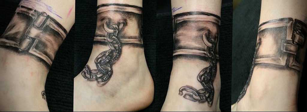 photo example leg shackle tattoo 07.10.2019 №012 -leg shackle tattoo- tattoovalue.net