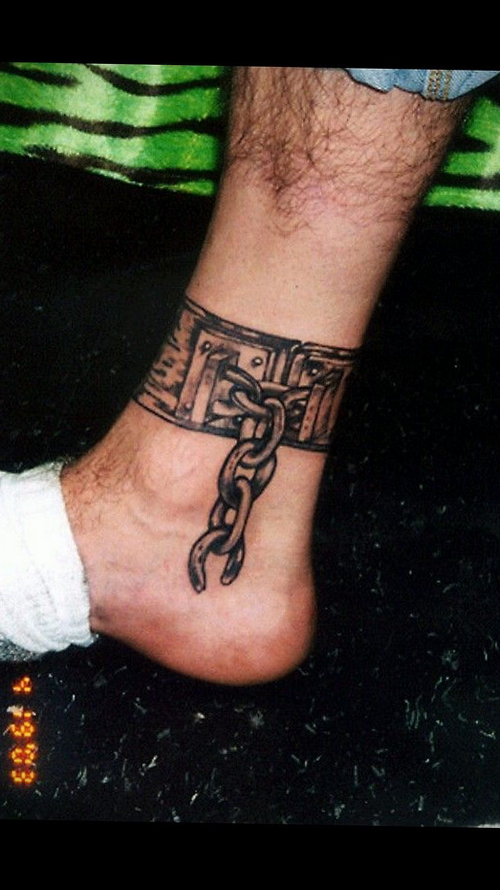 photo example leg shackle tattoo 07.10.2019 №002 -leg shackle tattoo- tattoovalue.net
