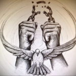 photo example sketch for tattoo shackles 07.10.2019 №004 -tattoo shackles- tattoovalue.net